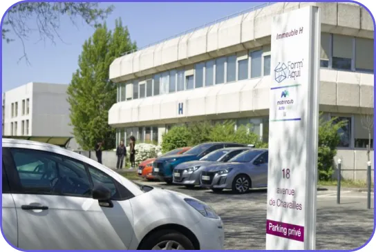 Les locaux de l'auto-école Mob'incub à Bruges